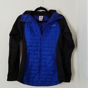 Avalanche Fitted Zip Front Black & Blue Jacket